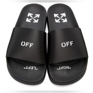 OFF-WHITE
Black Logo Pool Slides
